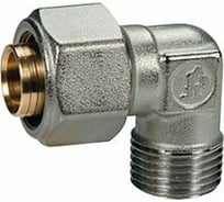 Угольник Giacomini 90, Н, 3/4, 20x2, латунь, хромированный R562MX061