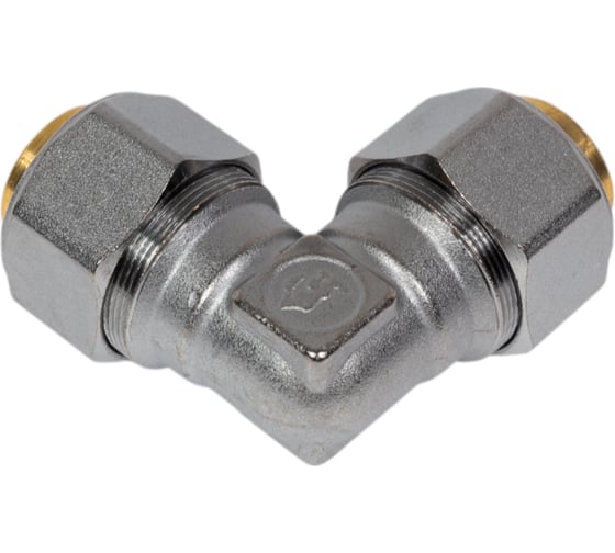 Угольник Giacomini 90, 32x3, латунь, с цанговым соединением, хромированный R561MX126