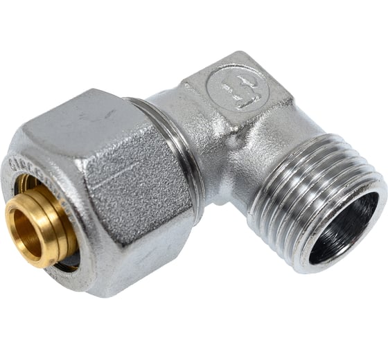 Угольник Giacomini 90, Н, 1/2, 16x2, латунь, хромированный R562MX048