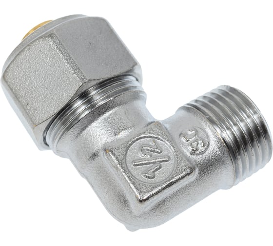 Угольник Giacomini 90, Н, 1/2, 16x2, латунь, хромированный R562MX048