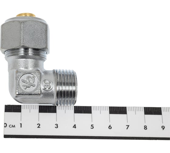 Угольник Giacomini 90, Н, 1/2, 16x2, латунь, хромированный R562MX048