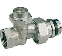 Клапан, R715TG, прямой, 1/2, 1/2, ВН, хромированный, отвод с герметичной прокладкой Giacomini R715X033