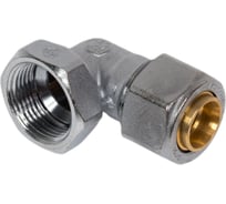 Угольник Giacomini 90, В, 3/4, 20x2, латунь, хромированный R563MX061