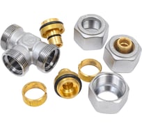 Тройник Giacomini 16x2, латунь, с цанговым соединением R564MX048