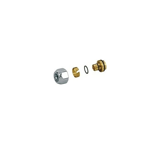 Переходник для трубы Giacomini 16x1/2, хром T179MX009 1
