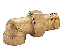 Угловой сгон Giacomini с накидной гайкой, 3/8, нехромированный R19Y002