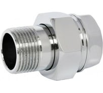 Прямой сгон Giacomini НВ, 3/8, 3/8, латунь, хромированный R18X002
