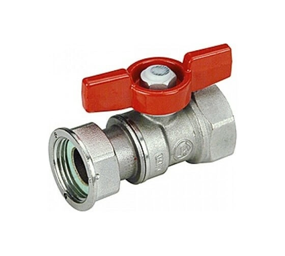 Шаровой кран Giacomini 1/2x3/4 В-В с рукояткой бабочка, латунь R251PY003