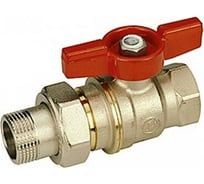 Шаровой полнопроходной кран Giacomini DADO с отводом 1x1 Н-В бабочка R919X007