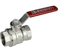 Шаровой кран Giacomini 4, ВВ, ручка-рычаг красный, хромированный R850 R850X031