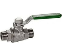 Шаровой кран Giacomini 3/4Н-Н хром, с зеленой рукояткой R253WX034