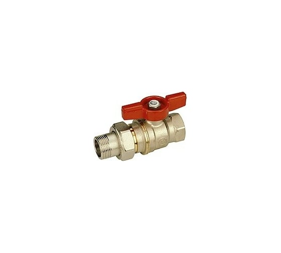 Шаровой полнопроходной кран Giacomini DADO с отводом 3/4x1 Н-В бабочка R919X006 1