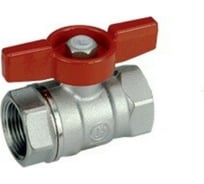 Шаровой кран Giacomini 1/4, ВВ, ручка-бабочка красная, хромированный R251D R251X001