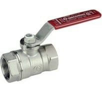 Шаровой кран Giacomini 4 ВВ, ручка-рычаг красный, хромированный R250D R250X011