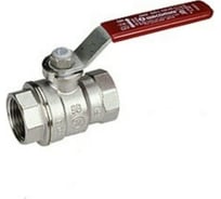 Шаровой кран Giacomini 1, ВВ, ручка-рычаг красный, хромированный R850 R850X025