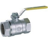 Шаровой кран Giacomini 1, ВВ, ручка-рычаг жёлтый, хромированный R250D R250X025