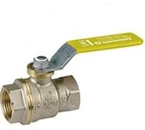 Шаровой кран Giacomini DADO, 1 1/4, ВВ, ручка-рычаг жёлтый, никелированный R910 R910X006