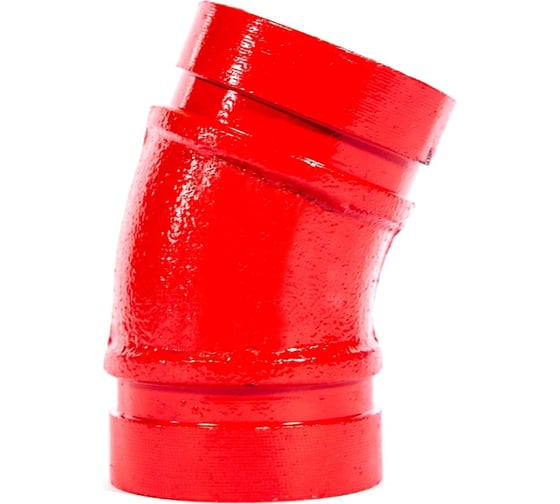 Короткое колено GROOVEX 22.5, 6", 159 мм, ДУ 150 мм KK22159 1