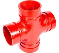 Муфтовая крестовина GROOVEX 3", 89 мм, ДУ 80 мм KM89