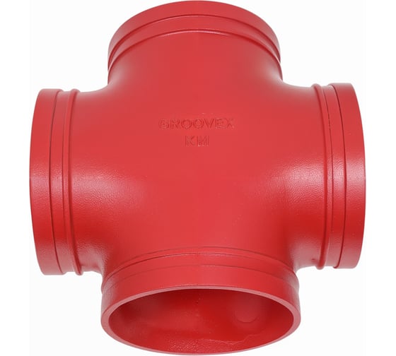 Муфтовая крестовина GROOVEX 6", 159 мм, ДУ 150 мм KM159