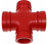 Переходная крестовина под муфту GROOVEX 2 1/2"x2", 76x60 мм, ДУ 65x50 мм KPM7660