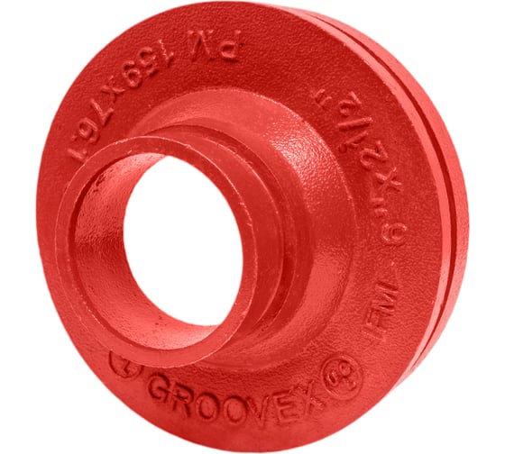 Переход под муфту GROOVEX 6"x2 1/2", 159x76 мм, ДУ 150x65 мм PM15976