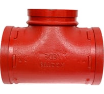 Переходной тройник под муфту GROOVEX 5"x4", 133x114 мм, ДУ 125x100 мм TPM133114