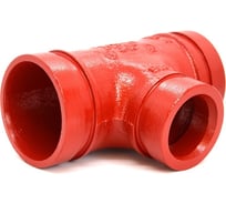 Переходной тройник под муфту GROOVEX 5"x2 1/2", 133x76 мм, ДУ 125x65 мм TPM13376