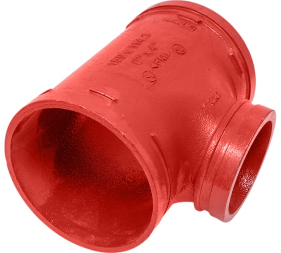 Переходной тройник под муфту GROOVEX 6"x4", 159x114 мм, ДУ 150x100 мм TPM159114