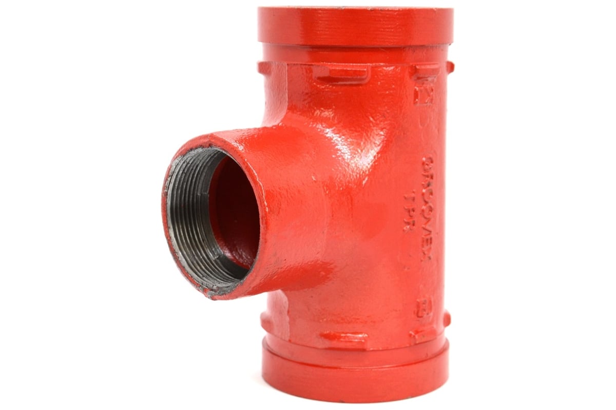 Переходной тройник под резьбу GROOVEX 4"x3", 108x89 мм, ДУ 100x80 мм ...