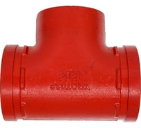 Переходной тройник под резьбу GROOVEX 4"x3", 108x89 мм, ДУ 100x80 мм TPR10889