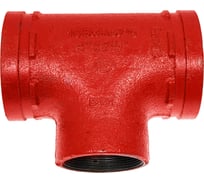 Переходной тройник под резьбу GROOVEX 4"x2 1/2", 108x76 мм, ДУ 100x65 мм TPR10876