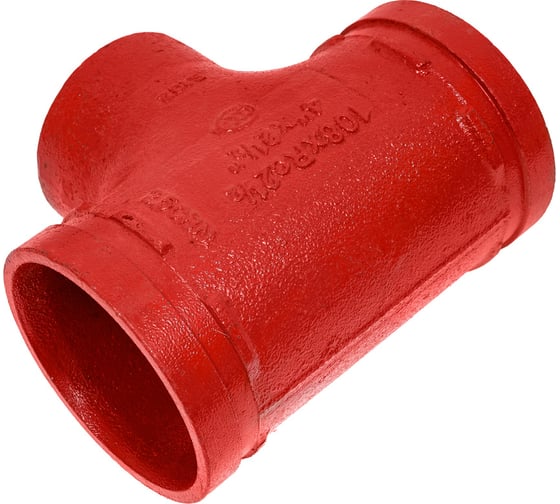Переходной тройник под резьбу GROOVEX 4"x2 1/2", 108x76 мм, ДУ 100x65 мм TPR10876