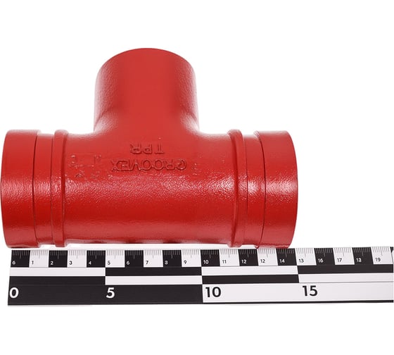 Переходной тройник под резьбу GROOVEX 2"x1 1/2", 60x48 мм, ДУ 50x40 мм TPR6048