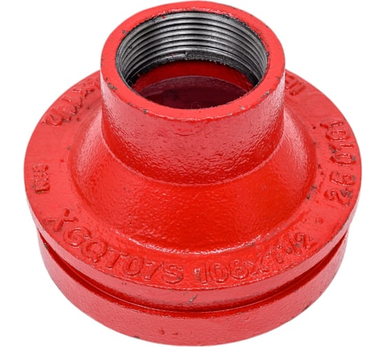 Переход под резьбу GROOVEX 4"x1 1/2", 108x48 мм, ДУ 100x40 мм PR10848 1