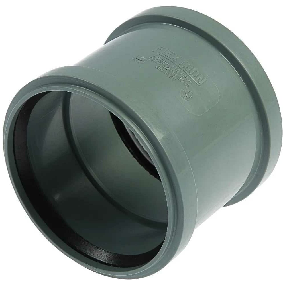 Муфта Flextron двухраструбная D 110 мм, для внутренней канализации ...