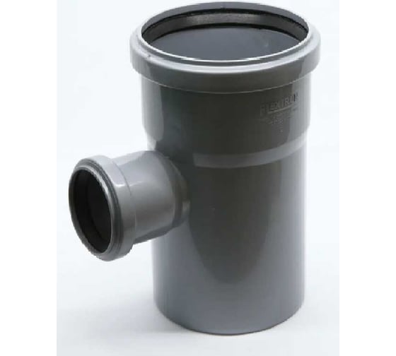 Тройник Flextron D 110 мм на D 50 мм 87,5 градусов, для внутренней канализации 140061 1