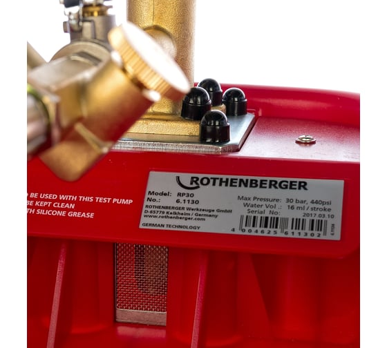Ручной насос для опрессовки Rothenberger RP 30 61130