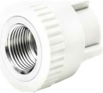 Муфта с внутренней резьбой RIIFO Alba PP-R/латунь, 25-1/2"ВР, белая, уп 10 шт 1100046809
