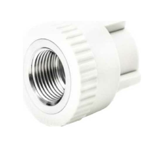 Муфта с внутренней резьбой RIIFO Alba PP-R/латунь, 50-1 1/2"ВР, белая 1100046816