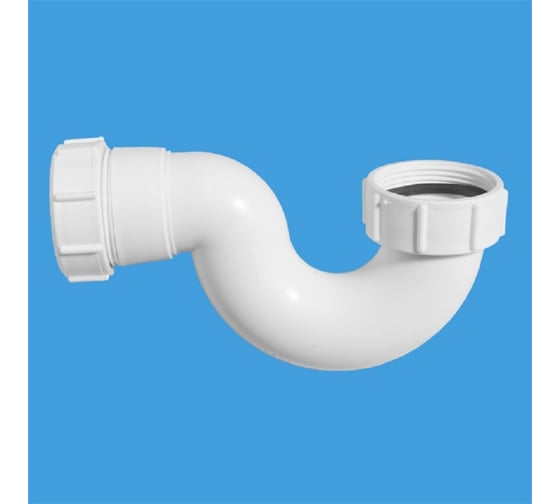 Колено McAlpine пластик (круглое) ф11/2-40, h=60мм MRB6