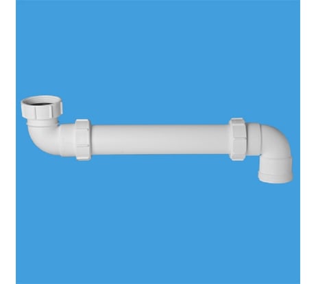 Отводная труба McAlpine 90град. (внут.1 1/2-нар.1 1/2) длина 320мм (с двумя отводами) HC13L