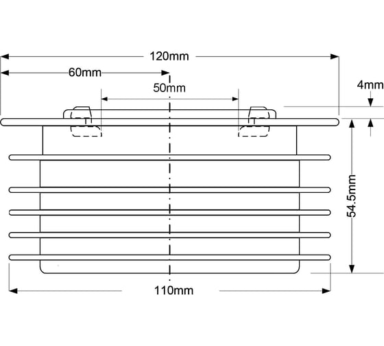 Переход McAlpine пластик. ф110-50 цвет черн. MRDC3-BL
