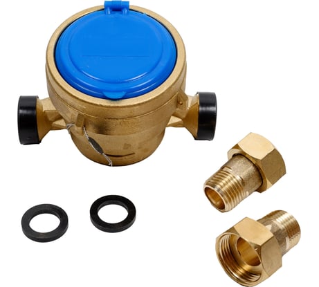 Счетчик воды ЭКО НОМ мокроходный, одноструйный МСВО-15 mini +КМЧ МСВО15-001 mini