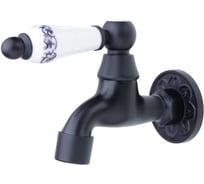 Сливной кран BRONZE DE LUXE черный, насадка-рассекатель 21988/1