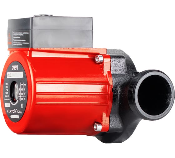 Циркуляционный насос VERTON aqua cp32/8 (245-190-100 вт, q max 180-90-50 л, h max 8-7-5, l180 мм, подключение 59 мм) 01.13296.13886