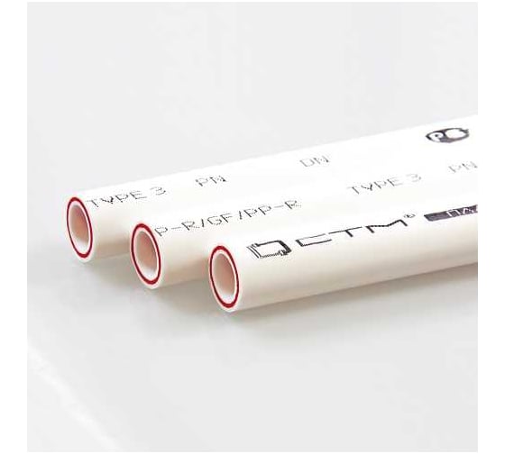Труба PP-R СТМ ПЛАСТ PN 20, DN 20x2.8, армированная стекловолокном, 2 м C2P2F020-2