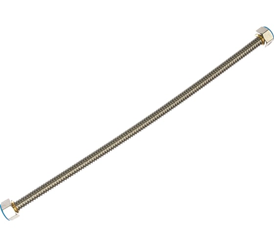 Подводка ЭКСПЕРТ сильфонная из нержавеющей стали (гайка-гайка 1/2", 0.4 м) Зубр 51011-G/G-040 1