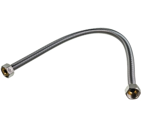 Подводка ЭКСПЕРТ сильфонная из нержавеющей стали (гайка-гайка 1/2", 0.5 м) Зубр 51011-G/G-050