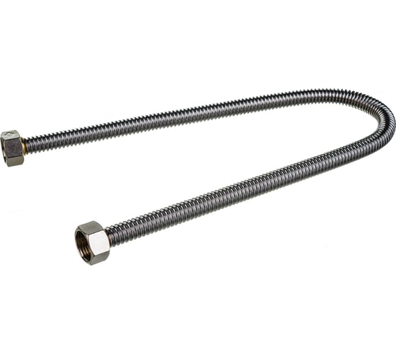 Подводка ЭКСПЕРТ сильфонная из нержавеющей стали (гайка-гайка 1/2", 0.6 м) Зубр 51011-G/G-060 1